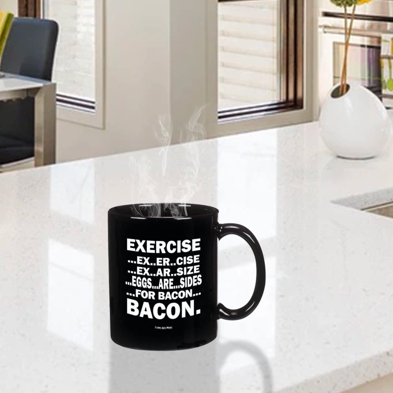 Funny Guy Mugs Eggs Are Sides For Bacon Ceramic Coffee Mug - 11oz - Ideal Funny Coffee Mug for Women and Men - Hilarious Novelty Coffee Cup with Witty Sayings - Image 3